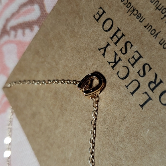 Lucky Horseshoe Necklace Horse Cowgirl Western Country Vaquera Dainty Minimalist - Picture 6 of 13